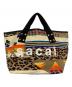 sacai（サカイ）の古着「LOVEOVERRULES TOTE Bag」｜ベージュ