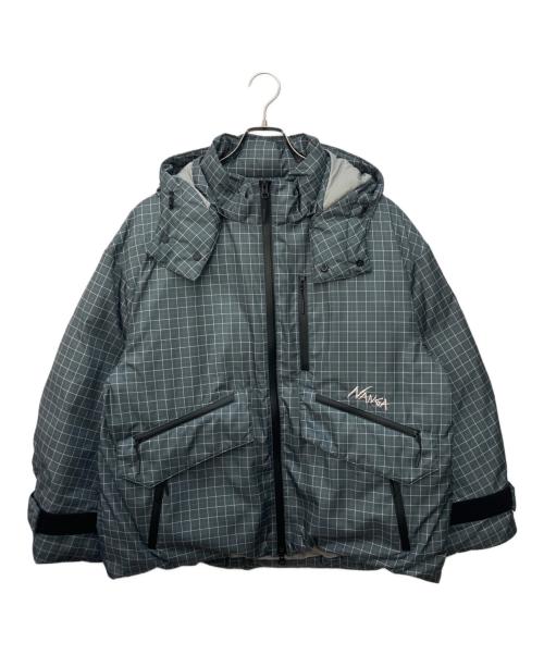 NANGA（ナンガ）NANGA (ナンガ) Ameri (アメリ) POCKET CHECK DOWN COAT グリーン サイズ:Ｓの古着・服飾アイテム