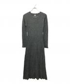 moose'sムース）の古着「jacquard lace dress」｜グレー