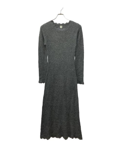 moose's（ムース）moose's (ムース) jacquard lace dress グレー サイズ:FREEの古着・服飾アイテム