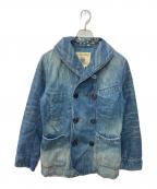 RRLダブルアールエル）の古着「ヘチマ衿デニムPコート」｜インディゴ
