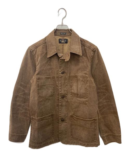 RRL（ダブルアールエル）RRL (ダブルアールエル) Brown Duck Coverall JACKET ブラウン ダック カバーオール ジャケット ブラウン サイズ:Sの古着・服飾アイテム