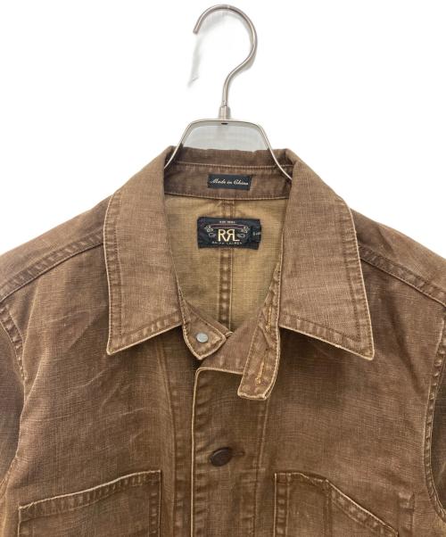 RRL（ダブルアールエル）RRL (ダブルアールエル) Brown Duck Coverall JACKET ブラウン ダック カバーオール ジャケット ブラウン サイズ:Sの古着・服飾アイテム