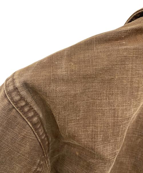 RRL（ダブルアールエル）RRL (ダブルアールエル) Brown Duck Coverall JACKET ブラウン ダック カバーオール ジャケット ブラウン サイズ:Sの古着・服飾アイテム