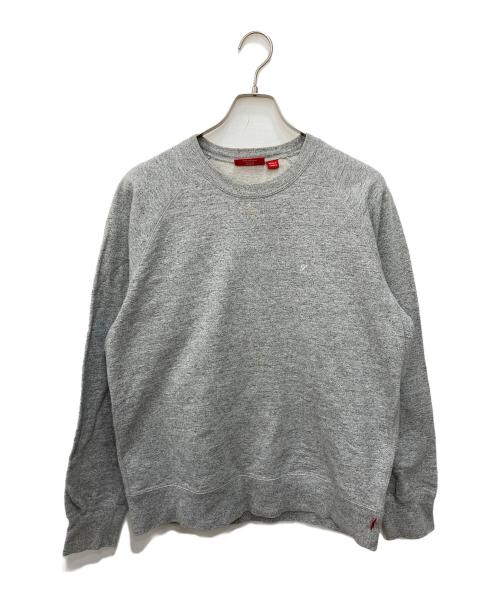 SUPREME（シュプリーム）Supreme (シュプリーム) HEATHERED CREW NECK　ヘザード クルー ネック グレー サイズ:Ｍの古着・服飾アイテム