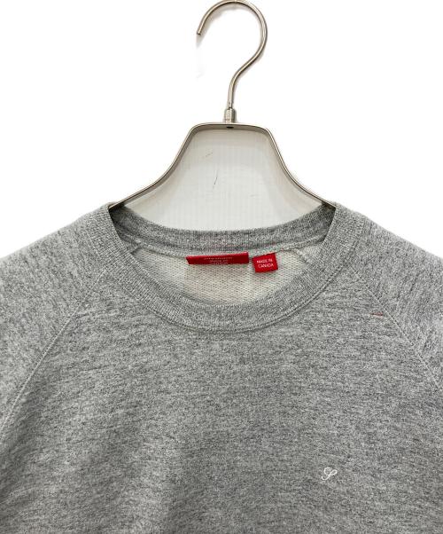 SUPREME（シュプリーム）Supreme (シュプリーム) HEATHERED CREW NECK　ヘザード クルー ネック グレー サイズ:Ｍの古着・服飾アイテム