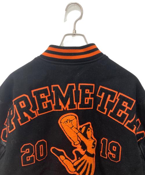 SUPREME（シュプリーム）SUPREME (シュプリーム) Team Varsity Jacket　チームバーシティージャケット ブラック サイズ:Lの古着・服飾アイテム