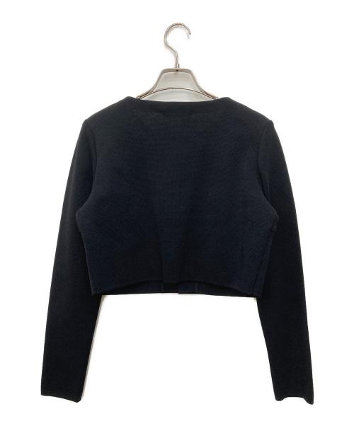 Rene（ルネ）Rene (ルネ) ブラック パールビジューカーディガン ブラック サイズ:38の古着・服飾アイテム