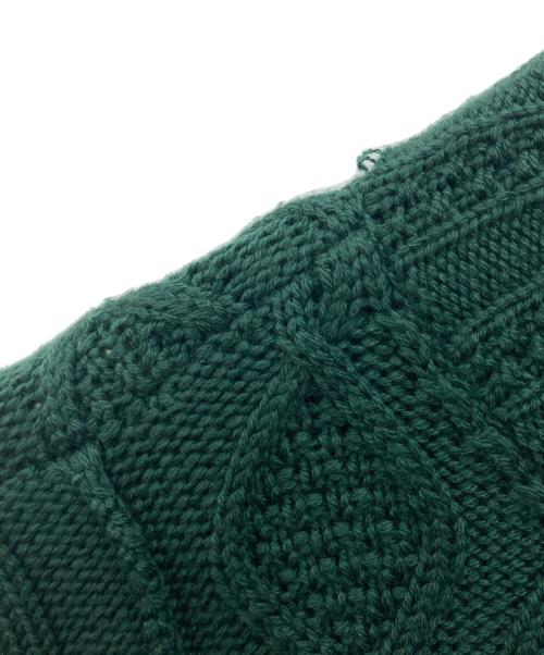 BATONER（バトナ―）BATONER (バトナ―) SIGNATURE CABLE CREW NECK グリーン サイズ:3の古着・服飾アイテム