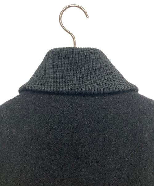 wjk（ダブルジェイケー）wjk (ダブルジェイケー) レザー切替スタジャン ブラック サイズ:Lの古着・服飾アイテム