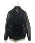 wjk（ダブルジェイケー）の古着「レザー切替スタジャン」｜ブラック