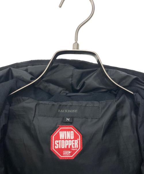 BACK BONE（バックボーン）BACK BONE (バックボーン) WINDSTOPPER DOWN JACKET ブラック サイズ:Ｍの古着・服飾アイテム