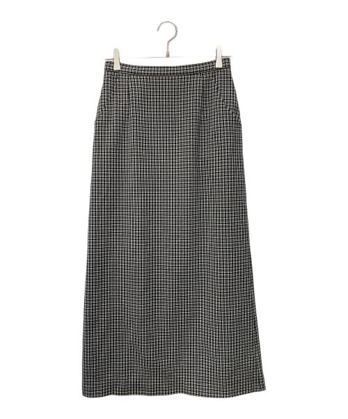 STEVEN ALAN（スティーブンアラン）STEVEN ALAN (スティーブンアラン) TR DOBBY TIGHT LONG SKIRT ブラック×ホワイト サイズ:Mの古着・服飾アイテム