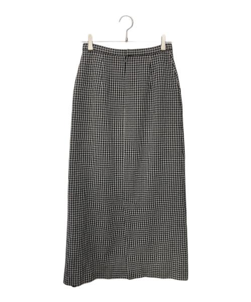 STEVEN ALAN（スティーブンアラン）STEVEN ALAN (スティーブンアラン) TR DOBBY TIGHT LONG SKIRT ブラック×ホワイト サイズ:Mの古着・服飾アイテム