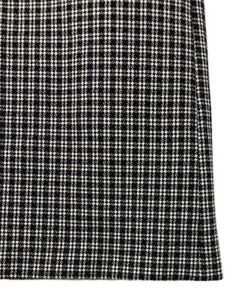 STEVEN ALAN（スティーブンアラン）STEVEN ALAN (スティーブンアラン) TR DOBBY TIGHT LONG SKIRT ブラック×ホワイト サイズ:Mの古着・服飾アイテム