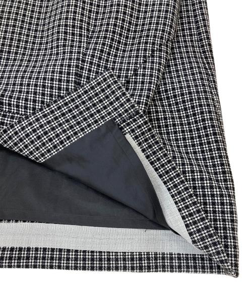 STEVEN ALAN（スティーブンアラン）STEVEN ALAN (スティーブンアラン) TR DOBBY TIGHT LONG SKIRT ブラック×ホワイト サイズ:Mの古着・服飾アイテム