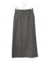 STEVEN ALAN（スティーブンアラン）の古着「TR DOBBY TIGHT LONG SKIRT」｜ブラック×ホワイト
