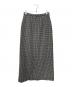 STEVEN ALAN (スティーブンアラン) TR DOBBY TIGHT LONG SKIRT ブラック×ホワイト サイズ:M：5000円