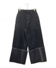 LIVINGTONE（リヴィントーン）の古着「DOLK-Turn up long」｜ブラック