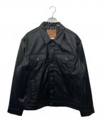 LEVI'S PReMIUMリーバイス プレミアム）の古着「JAPAN LIMITED LEATHER TRUCKER JACKET」｜ブラック