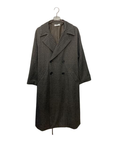 selle glant（セレグランテ）selle glant (セレグランテ) DOUBLE BRESTED SHAGGY MUFFLER COAT グレー サイズ:Sの古着・服飾アイテム