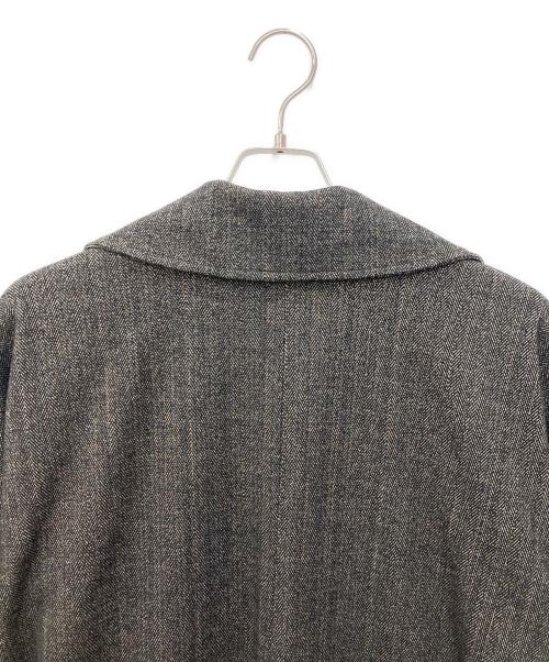 selle glant（セレグランテ）selle glant (セレグランテ) DOUBLE BRESTED SHAGGY MUFFLER COAT グレー サイズ:Sの古着・服飾アイテム