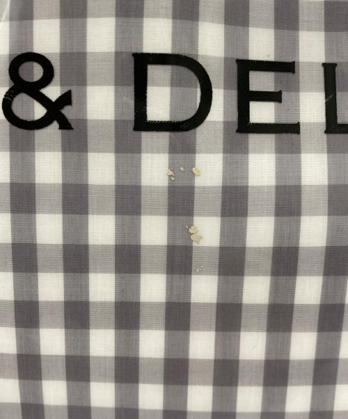 TEMBEA（テンベア）TEMBEA (テンベア) DEAN&DELUCA (ディーンアンドデルーカ) PAPER TOTE GINGHAM GREYの古着・服飾アイテム