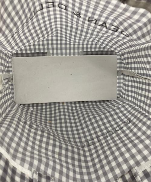 TEMBEA（テンベア）TEMBEA (テンベア) DEAN&DELUCA (ディーンアンドデルーカ) PAPER TOTE GINGHAM GREYの古着・服飾アイテム