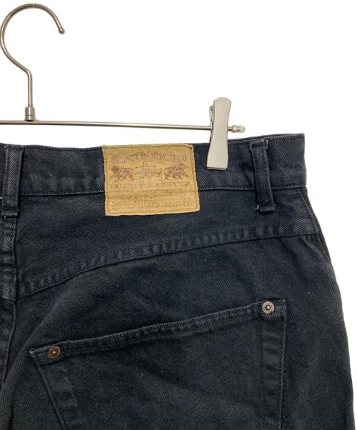 stussy（ステューシー）stussy (ステューシー) 90’s BIG OL HALF JEANS ブラック サイズ:SIZE W36の古着・服飾アイテム