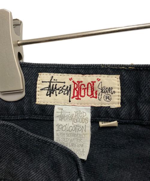stussy（ステューシー）stussy (ステューシー) 90’s BIG OL HALF JEANS ブラック サイズ:SIZE W36の古着・服飾アイテム