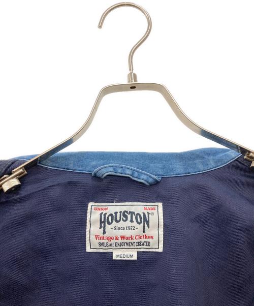 HOUSTON（ヒューストン）HOUSTON (ヒューストン) 3LAYER DENIM FATIGUE JACKET ブルー サイズ:MEDIUMの古着・服飾アイテム