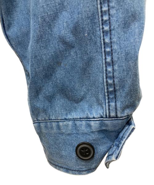 HOUSTON（ヒューストン）HOUSTON (ヒューストン) 3LAYER DENIM FATIGUE JACKET ブルー サイズ:MEDIUMの古着・服飾アイテム