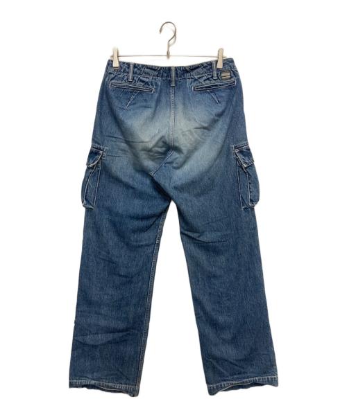 MOMOTARO JEANS（桃太郎ジーンズ）MOMOTARO JEANS (桃太郎ジーンズ) デニムカーゴパンツ ブルー サイズ:不明の古着・服飾アイテム