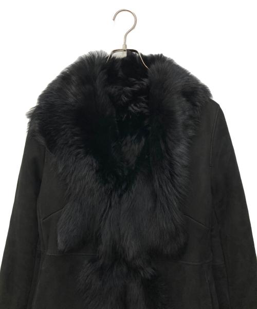 PREMIUM TOSCANA BRISA（プレミアム トスカーナ ブリッサ）PREMIUM TOSCANA BRISA (プレミアム トスカーナ ブリッサ) ムートンコート ブラック サイズ:Sの古着・服飾アイテム