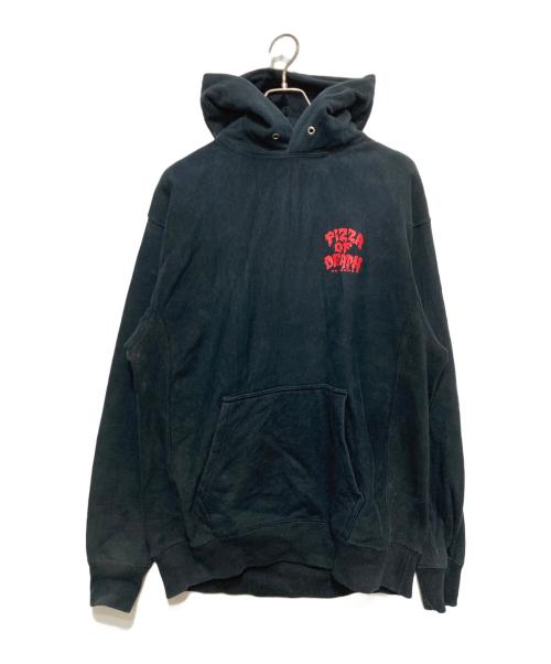 PIZZA OF DEATH（ピザ オブ デス）PIZZA OF DEATH (ピザ オブ デス) Hawaiian6プルオーバーパーカー ブラック サイズ:Lの古着・服飾アイテム