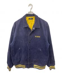 X-LARGE（エクストララージ）の古着「EMBROIDERY EMBLEM CORDUROY JACKET　エンブロイダリー エンブレム コーデュロイ ジャケット」｜パープル