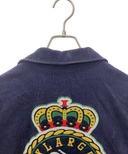 X-LARGE（エクストララージ）X-LARGE (エクストララージ) EMBROIDERY EMBLEM CORDUROY JACKET　エンブロイダリー エンブレム コーデュロイ ジャケット パープル サイズ:XLの古着・服飾アイテム