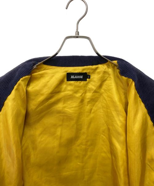 X-LARGE（エクストララージ）X-LARGE (エクストララージ) EMBROIDERY EMBLEM CORDUROY JACKET　エンブロイダリー エンブレム コーデュロイ ジャケット パープル サイズ:XLの古着・服飾アイテム