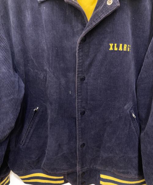 X-LARGE（エクストララージ）X-LARGE (エクストララージ) EMBROIDERY EMBLEM CORDUROY JACKET　エンブロイダリー エンブレム コーデュロイ ジャケット パープル サイズ:XLの古着・服飾アイテム