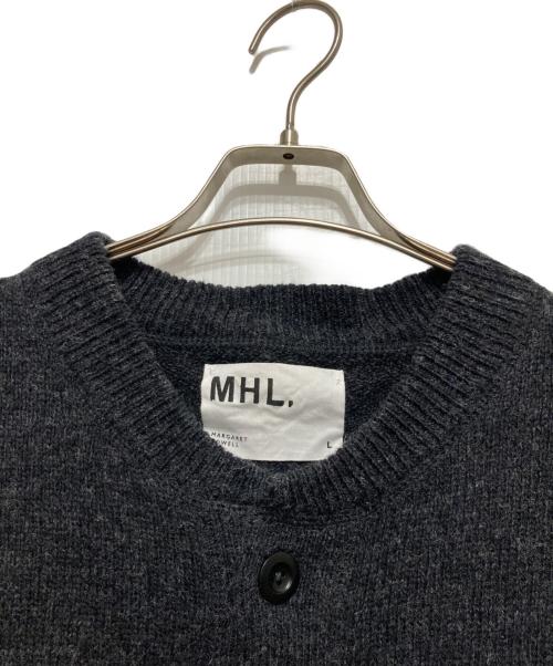 MHL（マーガレットハウエル）MHL (マーガレットハウエル) FINE SHETLAND WOOL CARDIGAN グレー サイズ:Lの古着・服飾アイテム