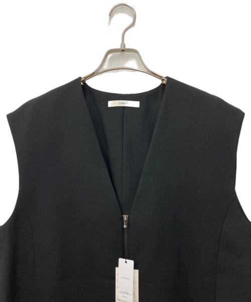 LOHEN（ローヘン）LOHEN (ローヘン) バックタックショートジレ ブラック サイズ:FREEの古着・服飾アイテム