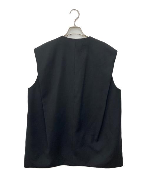 LOHEN（ローヘン）LOHEN (ローヘン) バックタックショートジレ ブラック サイズ:FREEの古着・服飾アイテム