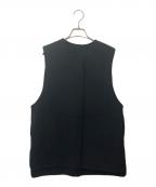 machattマチャット）の古着「リバーウールベスト」｜ブラック