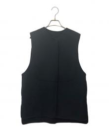 machatt（マチャット）の古着「リバーウールベスト」｜ブラック