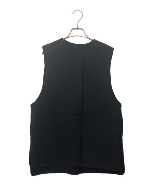 machatt（マチャット）machatt (マチャット) リバーウールベスト ブラック サイズ:FREE 未使用品の古着・服飾アイテム