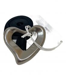 SEA（シー）の古着「BIG HEART SUEDE BELT」｜ブラック
