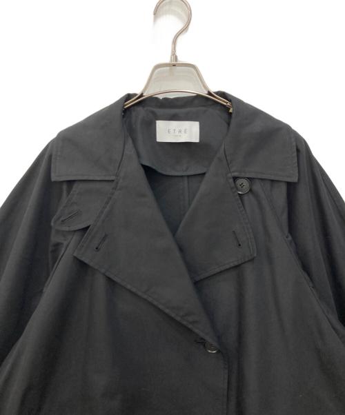 ETRE TOKYO（エトレトウキョウ）ETRE TOKYO (エトレトウキョウ) コンシャススリーブトレンチコート ブラック サイズ:M 未使用品の古着・服飾アイテム