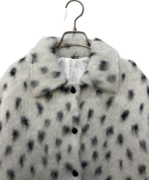 Gypsohila（ジプソフィア）Gypsohila (ジプソフィア) Dalmatian Knit Jacket アイボリー サイズ:FREEの古着・服飾アイテム