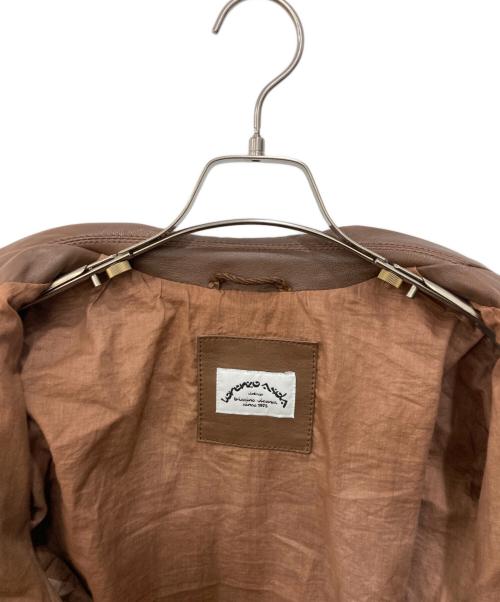 LORENZO ASOLA（ロレンツォアゾラ）LORENZO ASOLA (ロレンツォアゾラ) ダブルライダースジャケット ブラウン サイズ:SIZE 46の古着・服飾アイテム