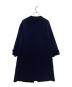 TOKYO SOIR (トウキョウソワール) カシミヤ混ノーカラーリバーコート ネイビー サイズ:M：10000円
